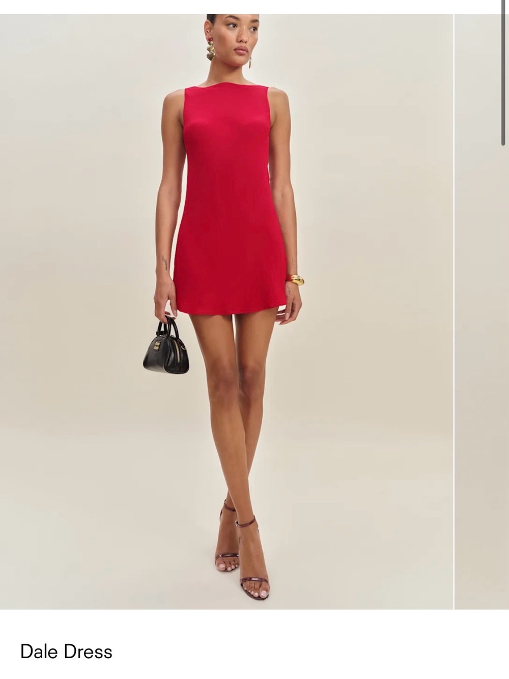 Reformation Red Sleeveless Mini Dress